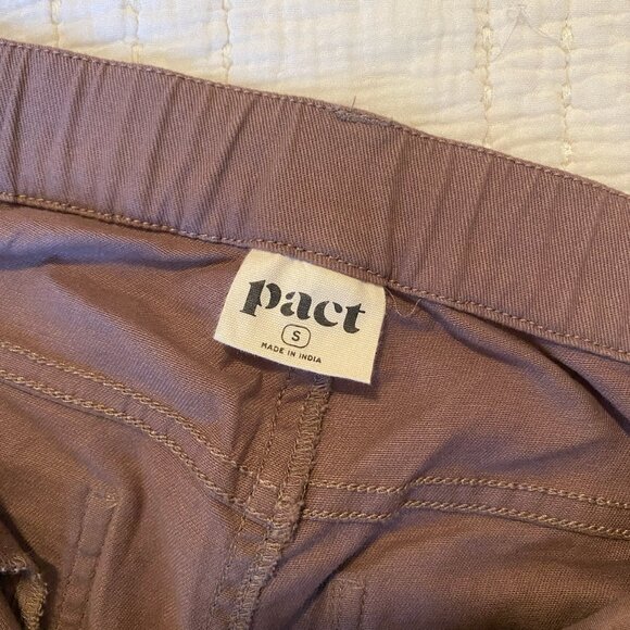 Deep Taupe Stretch Twill Wide Leg Pant - Picture 7 of 9